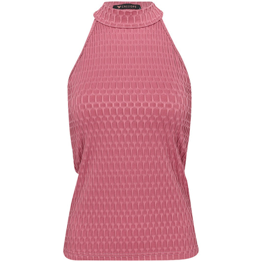 Women's Athena Sleeveless Mock Neck Polo