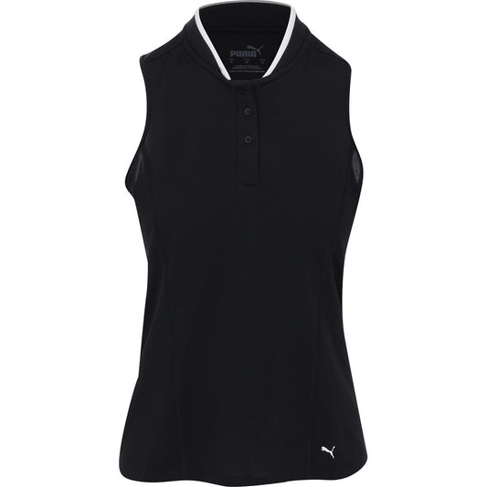 Women's Range Pique Sleeveless Golf Polo