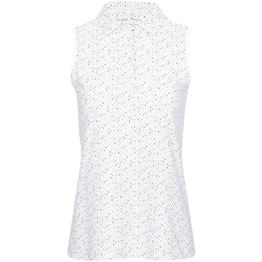 Women's Final Touch Banded Sport Mesh Sleeveless Polo