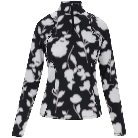 Women's Blur Floral Tech Jersey 1/4 Zip Pullover