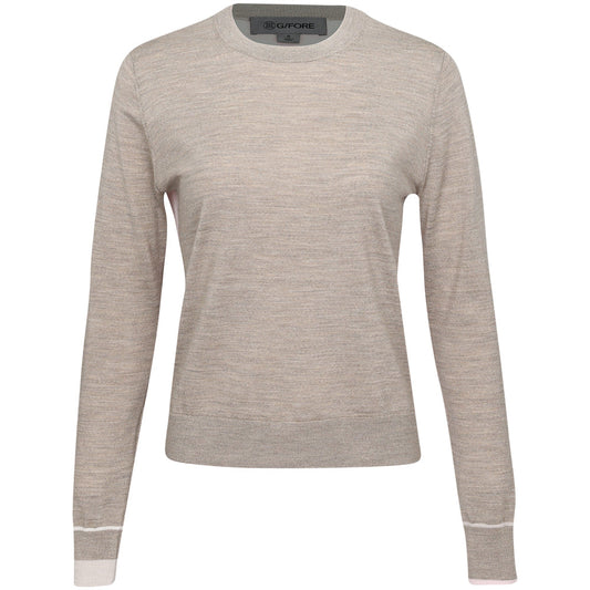 Women's Color Block Merino Wool Sweater