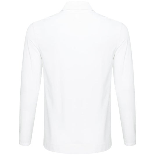 Cotton Stretch Long Sleeve Polo