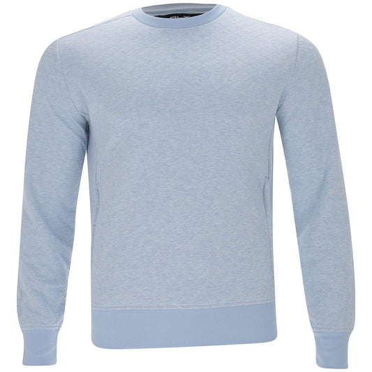 Quilted Double-Knit Crewneck Sweatshirt