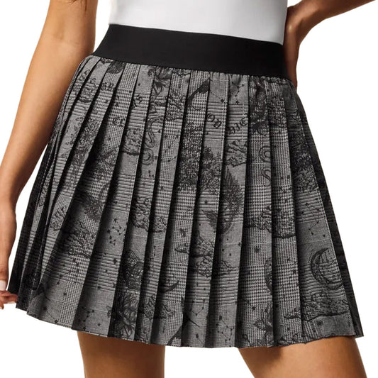 Women's Moon Diamond Plaid Leo Skort
